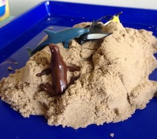 Make learning fun with Kinetic sand